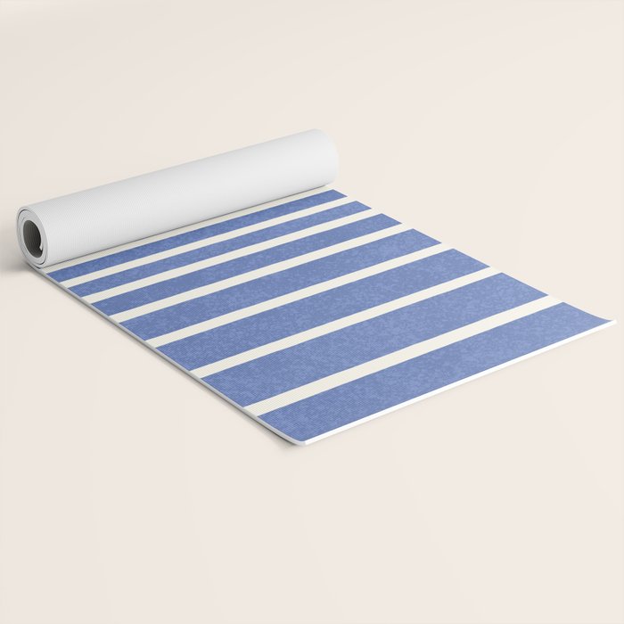 Beach Horizon Lines pink blue Yoga Mat Gallery Image 2