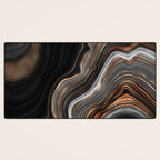 Glowing Marble Waves  Desk Mat Gallery Image 3