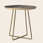 Glowing Marble Waves  Side Table Gallery Image 1