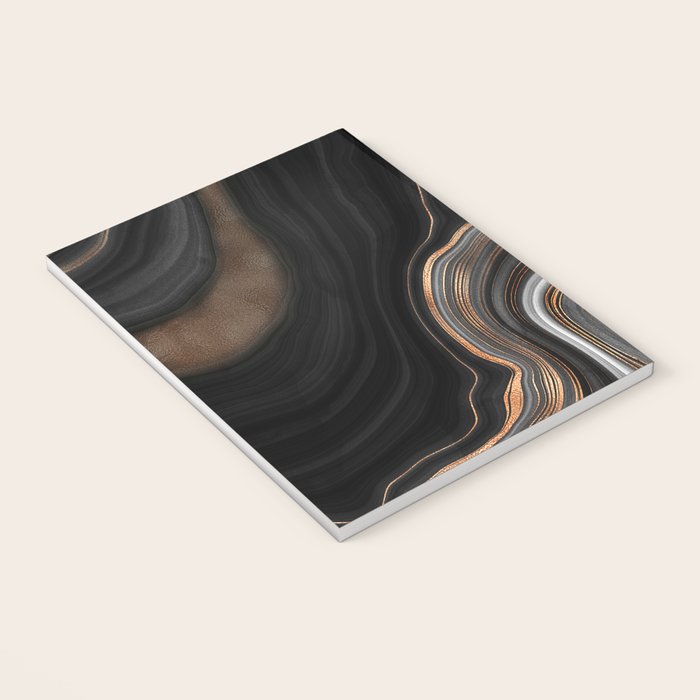Glowing Marble Waves  Notebook Gallery Image 3