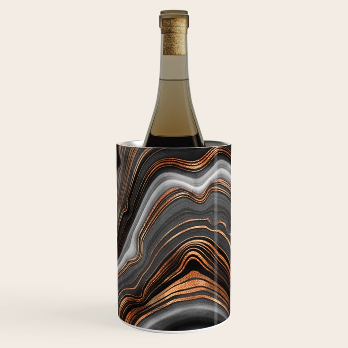 Glowing Marble Waves  Wine Chiller Gallery Image 3