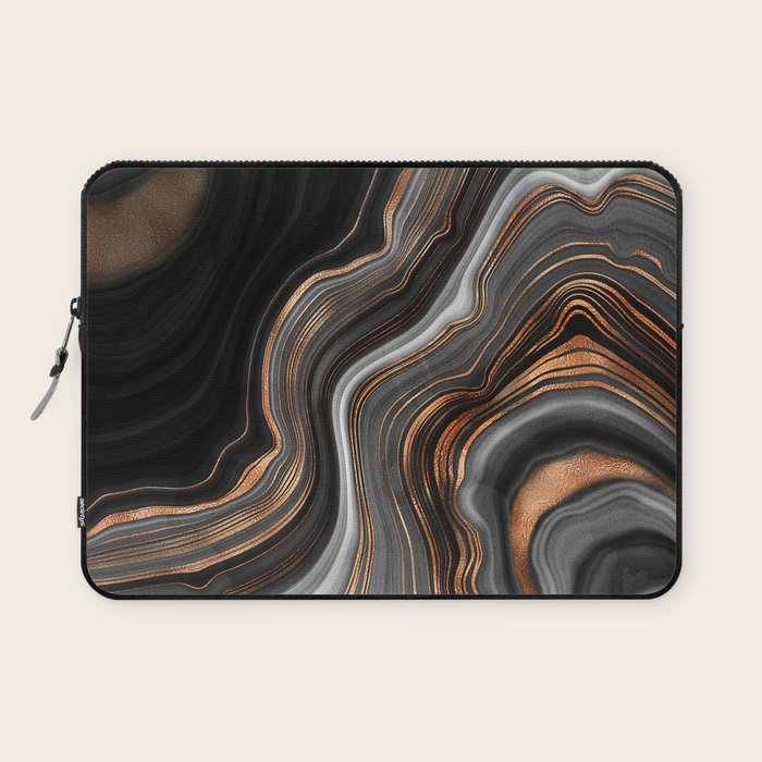 Glowing Marble Waves  Laptop Sleeve Gallery Image 1