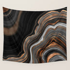 Glowing Marble Waves  Wall Tapestry Gallery Image 4