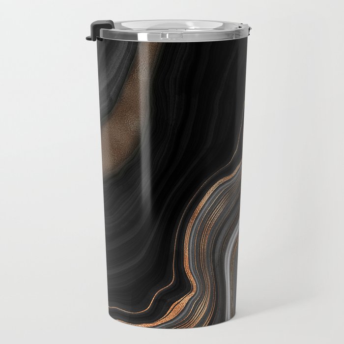 Glowing Marble Waves  Travel Mug Gallery Image 3