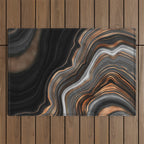 Glowing Marble Waves  Outdoor Rug Gallery Image 1