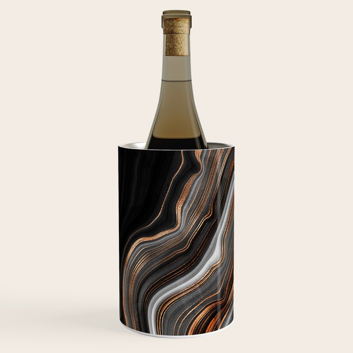 Glowing Marble Waves  Wine Chiller Gallery Image 1