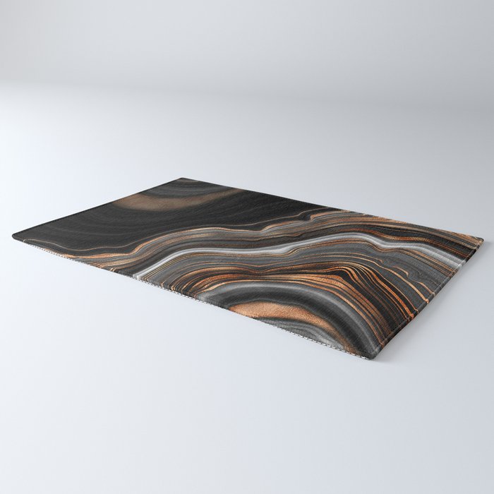 Glowing Marble Waves  Rug Gallery Image 3
