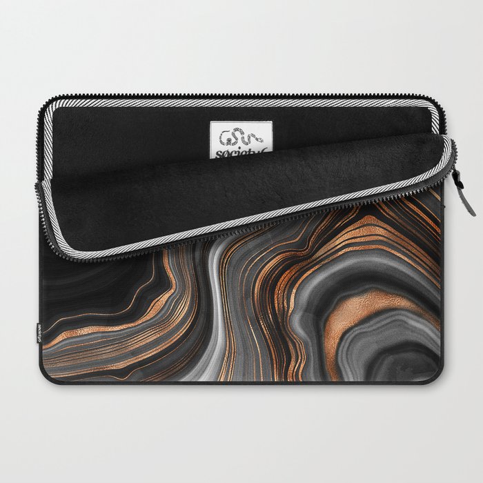 Glowing Marble Waves  Laptop Sleeve Gallery Image 2