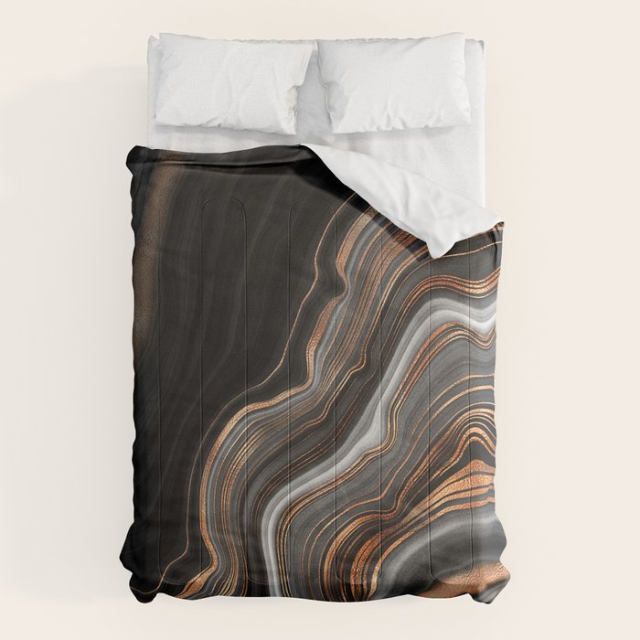 Glowing Marble Waves  Comforter Gallery Image 6