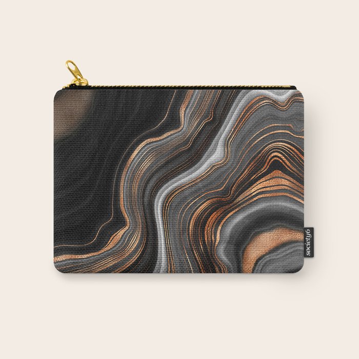 Glowing Marble Waves  Carry All Pouch Gallery Image 1