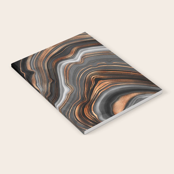Glowing Marble Waves  Notebook Gallery Image 2