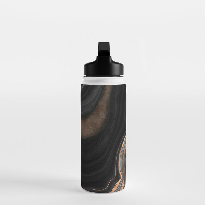 Glowing Marble Waves  Water Bottle Gallery Image 3