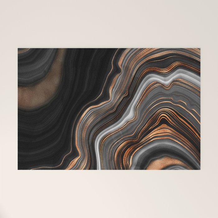 Glowing Marble Waves  Welcome Mat Gallery Image 1