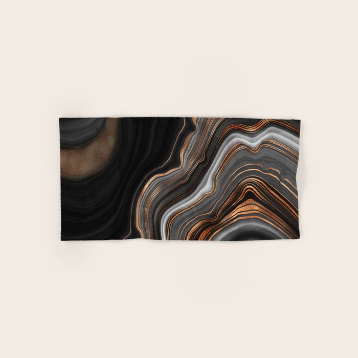 Glowing Marble Waves  Bath Towel Gallery Image 1