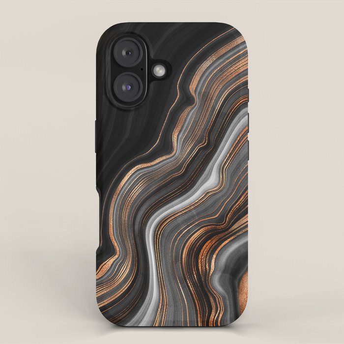 Glowing Marble Waves  iPhone Case Gallery Image 1