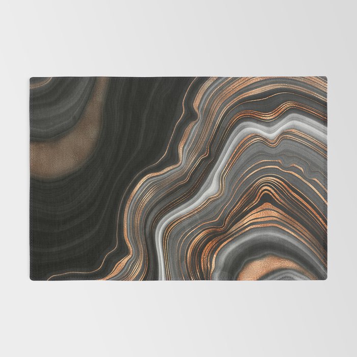 Glowing Marble Waves  Rug Gallery Image 2