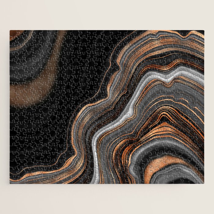 Glowing Marble Waves  Jigsaw Puzzle Gallery Image 1