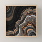 Glowing Marble Waves  Mini Art Print Gallery Image 1