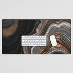 Glowing Marble Waves  Desk Mat Gallery Image 1