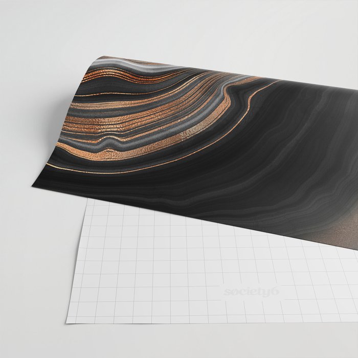 Glowing Marble Waves  Wrapping Paper Gallery Image 2