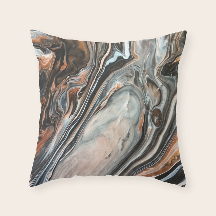 Copper and Stone Throw Pillow Gallery Image 6