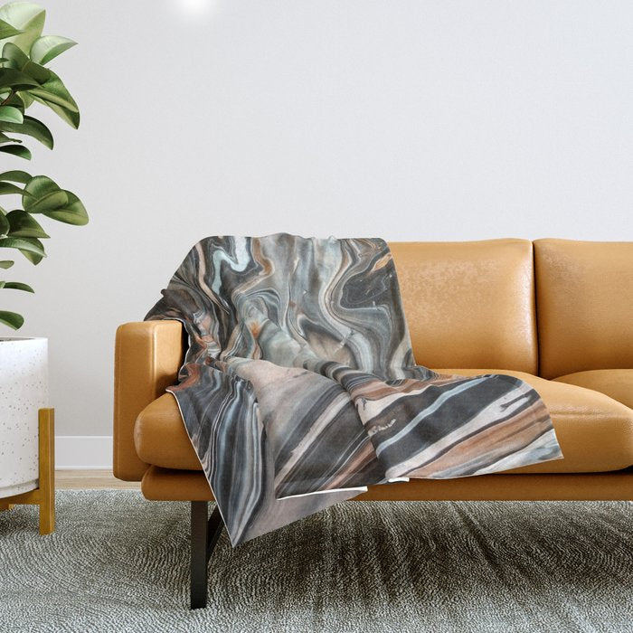 Copper and Stone Throw Blanket Gallery Image 1