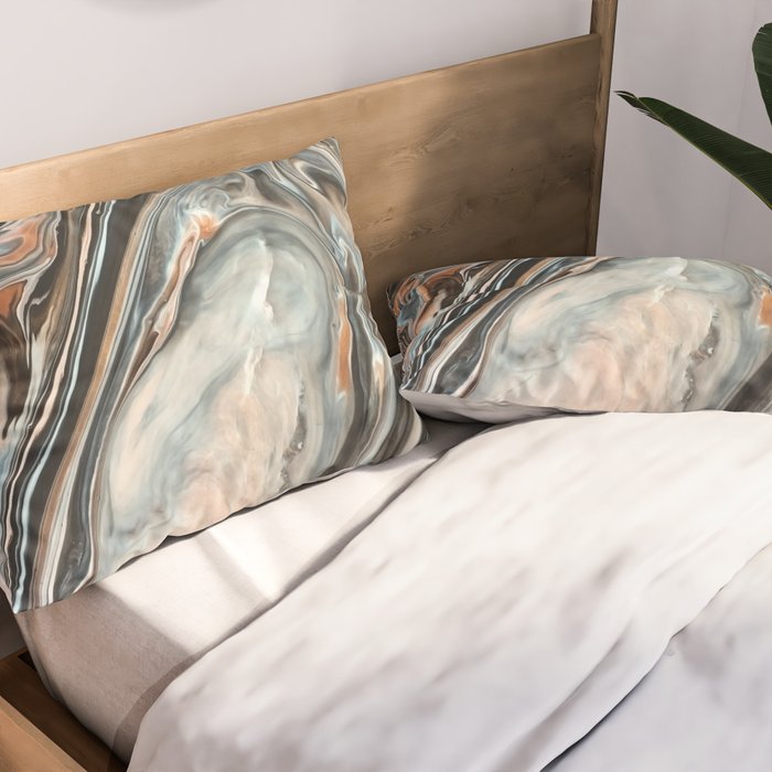 Copper and Stone Pillow Sham Gallery Image 2