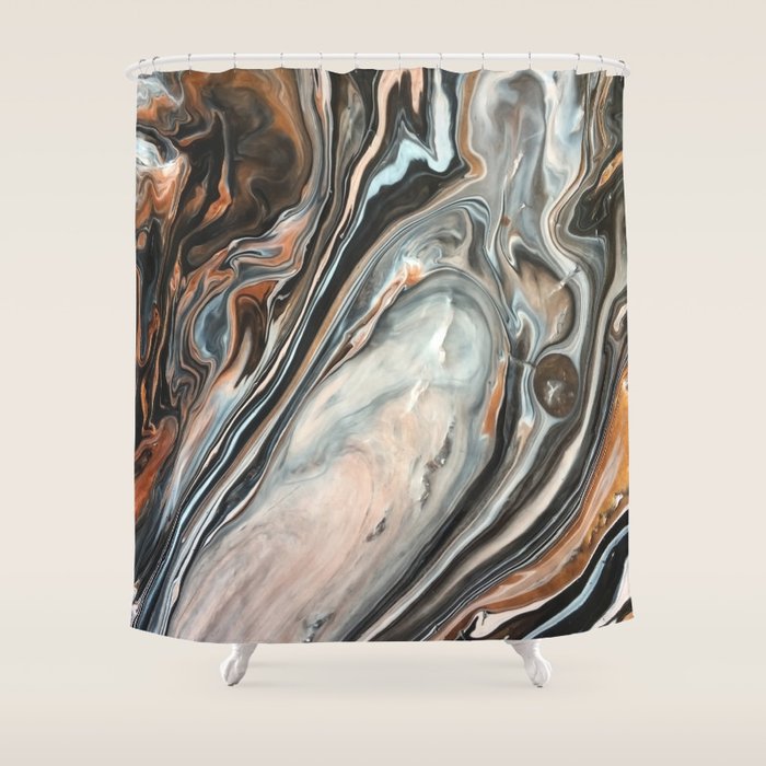 Copper and Stone Shower Curtain Gallery Image 1
