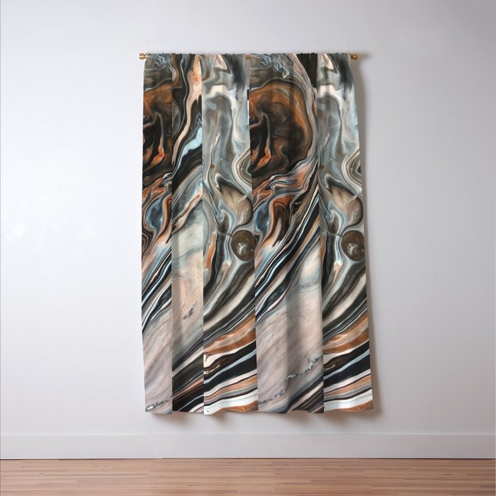Copper and Stone Window Curtain Gallery Image 3