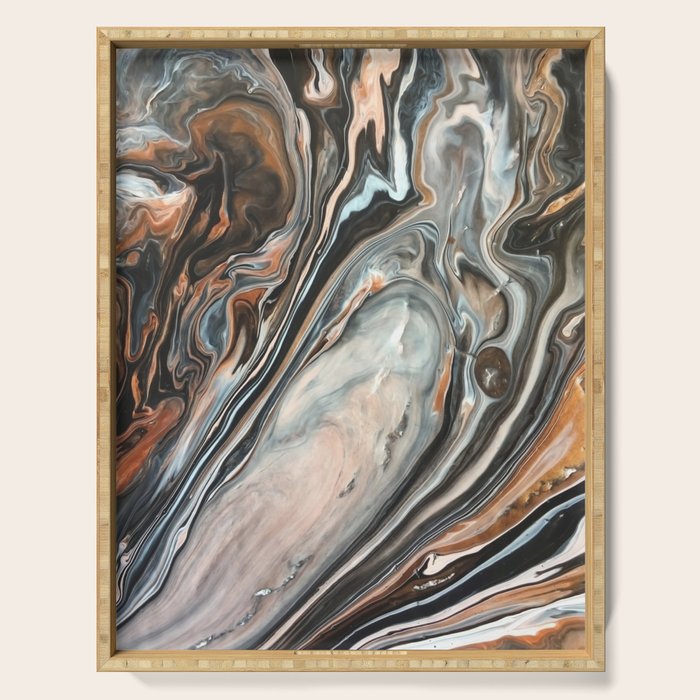 Copper and Stone Serving Tray Gallery Image 1