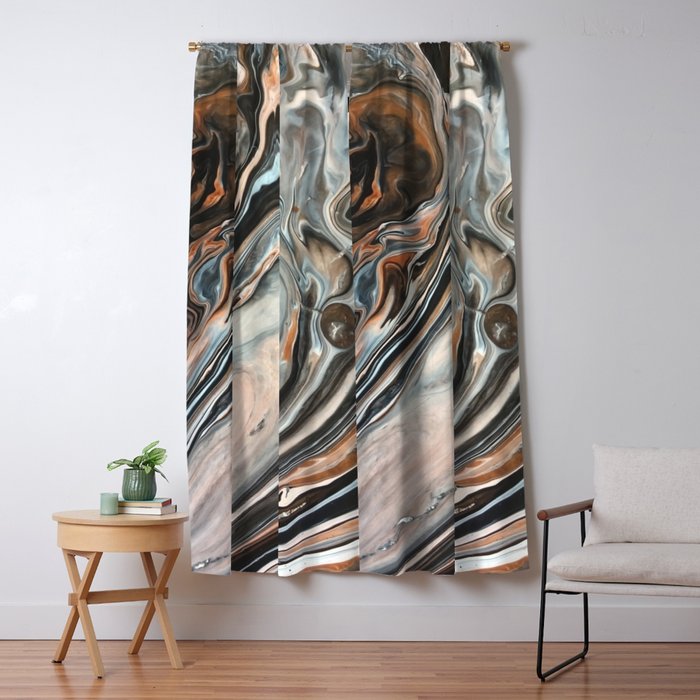 Copper and Stone Window Curtain Gallery Image 1