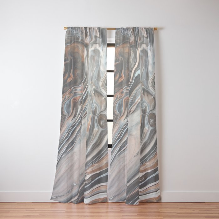 Copper and Stone Window Curtain Gallery Image 2