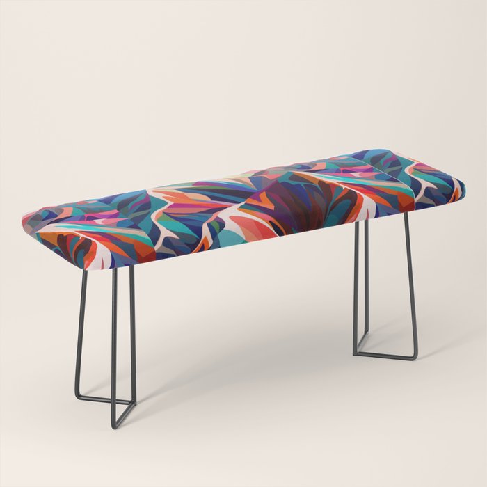 Mountains sunset warm Bench Gallery Image 1