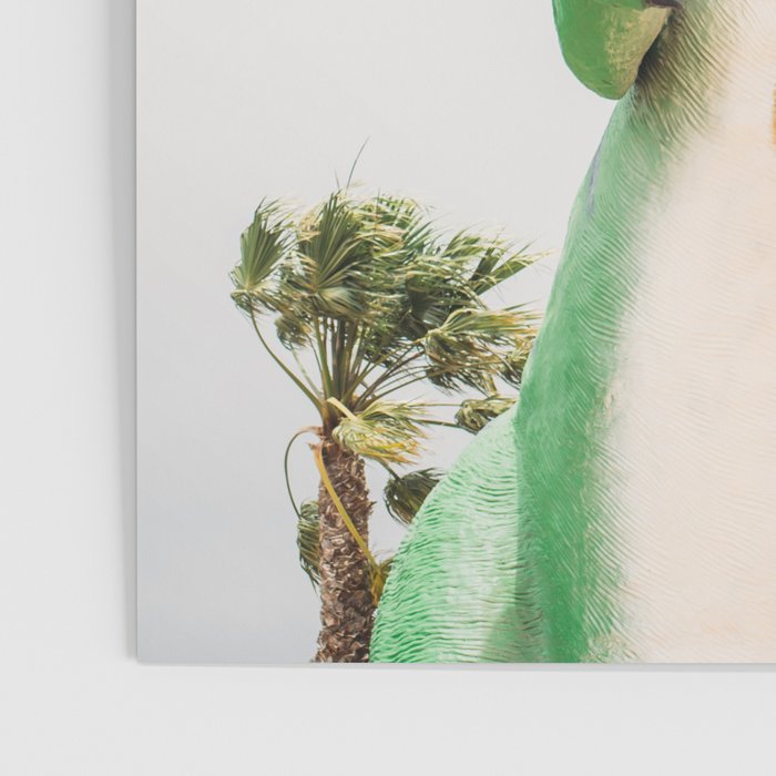 Green T-Rex Cabazon Dinosaur with Peace Sign - Palm Springs Poster Gallery Image 3