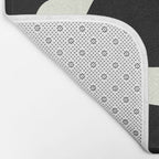 Abstract Composition in Black and White Bath Mat Gallery Image 2