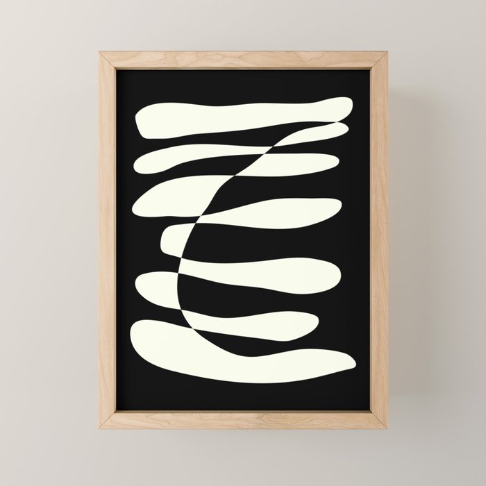 Abstract Composition in Black and White Mini Art Print Gallery Image 1