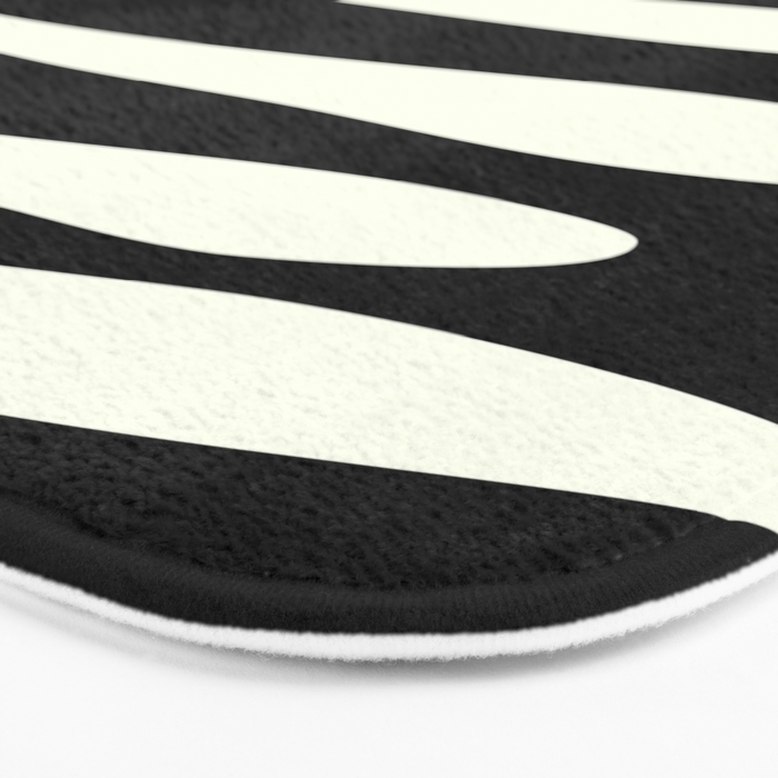 Abstract Composition in Black and White Bath Mat Gallery Image 3