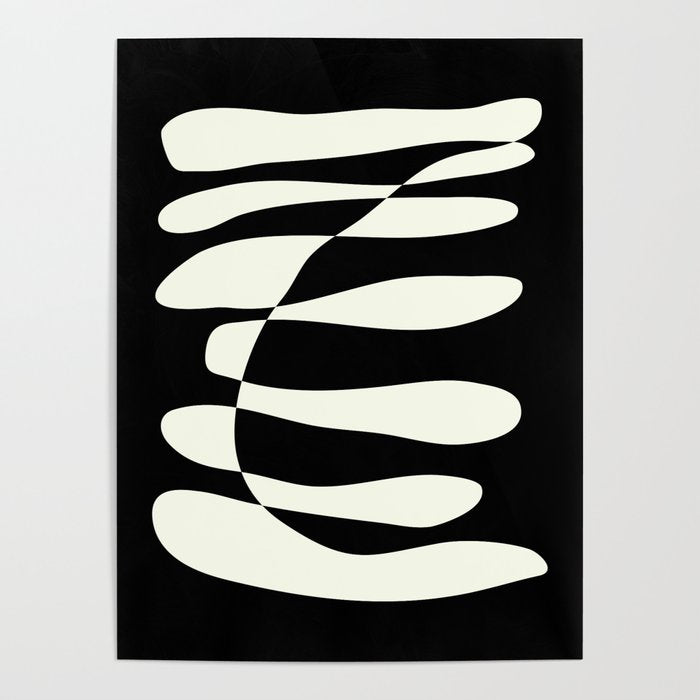 Abstract Composition in Black and White Poster Gallery Image 4
