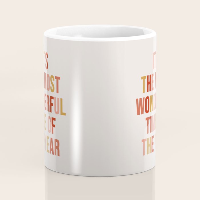 Most Wonderful Time Multi Colored Warm Coffee Mug Gallery Image 4