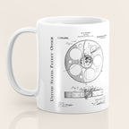 Film Reel Patent - Classic Cinema Art - Black Chalkboard Coffee Mug Gallery Image 3