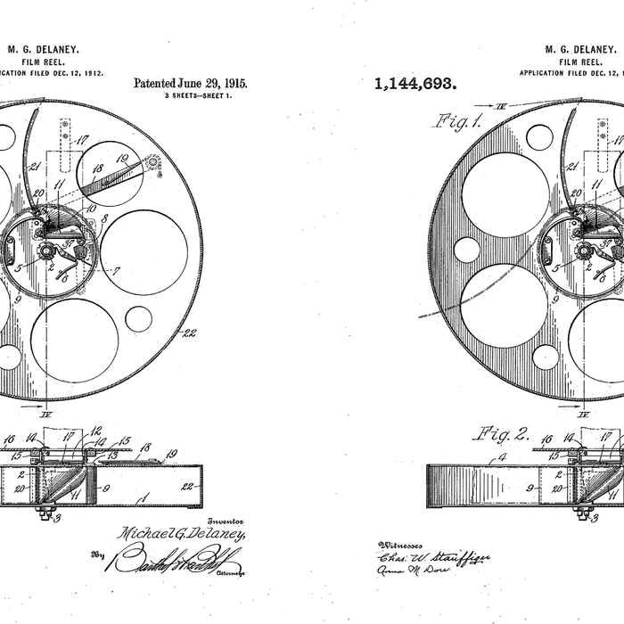 Film Reel Patent - Classic Cinema Art - Black Chalkboard Coffee Mug Gallery Image 2