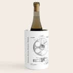 Film Reel Patent - Classic Cinema Art - Black Chalkboard Wine Chiller Gallery Image 2