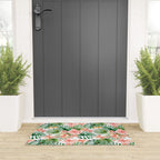 Tropical Jungle Hibiscus Flowers - Floral Welcome Mat Gallery Image 3
