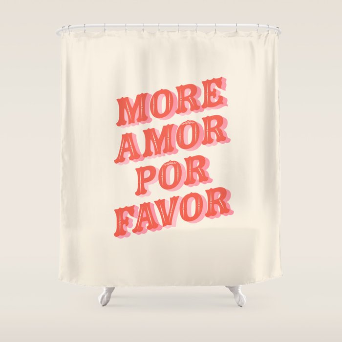 More Amor Shower Curtain Gallery Image 1