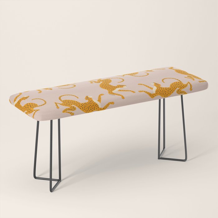 Leopard Race - pink Bench Gallery Image 1