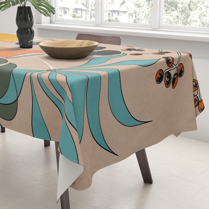 Modern Minimalist Abstract Vases 1 Tablecloth Gallery Image 3
