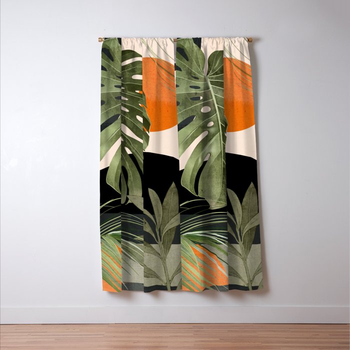 Jungle Abstract 11 Window Curtain Gallery Image 3