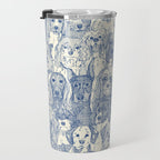dogs aplenty classic blue pearl Travel Mug Gallery Image 3