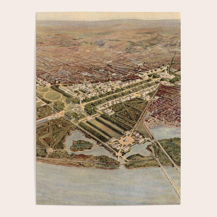 Vintage Map of Washington DC (1915) Poster Gallery Image 4