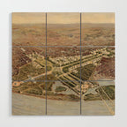 Vintage Map of Washington DC (1915) Wood Wall Art Gallery Image 1